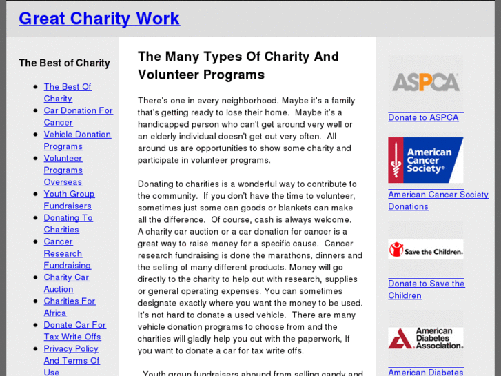 www.greatcharitywork.com