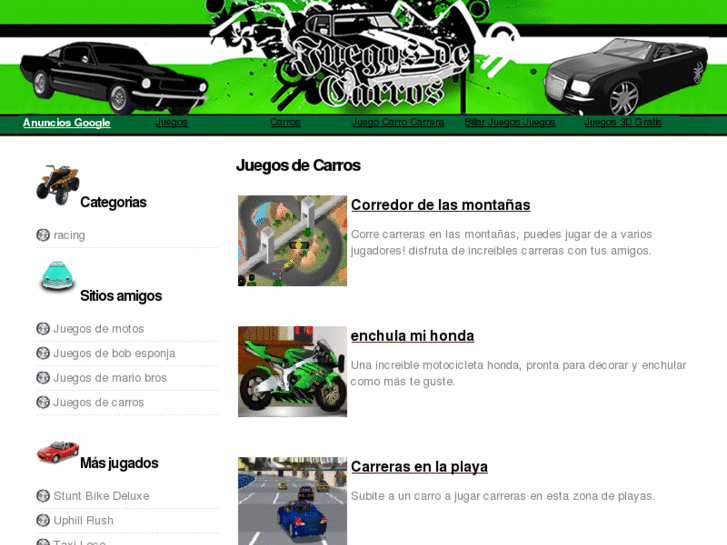 www.juegosdecarros.tv