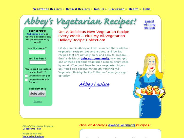 www.abbeysvegetarianrecipes.com