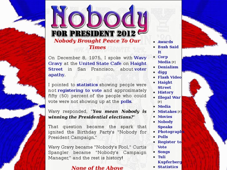 www.nobodyforpresident.org