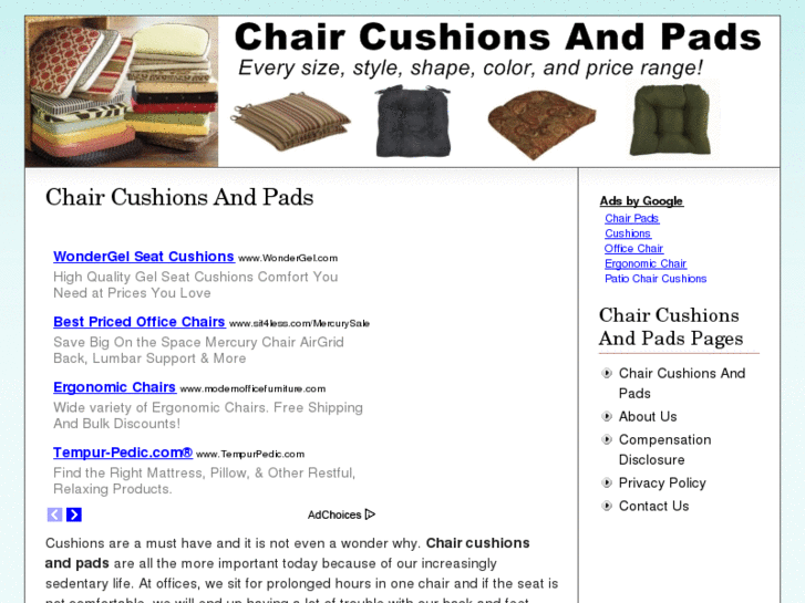 www.chaircushionsandpads.net