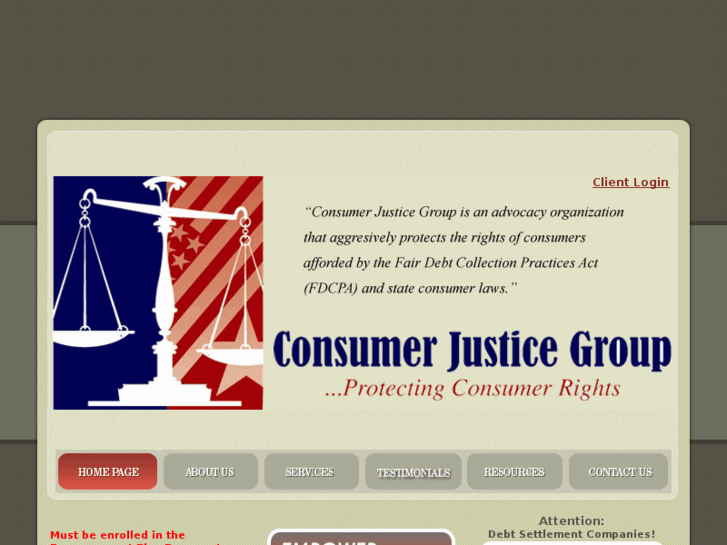 www.consumerjusticegroup.net