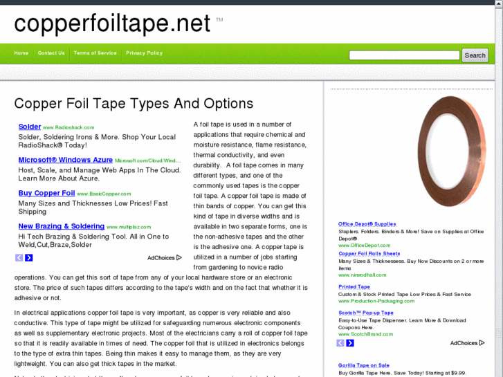 www.copperfoiltape.net