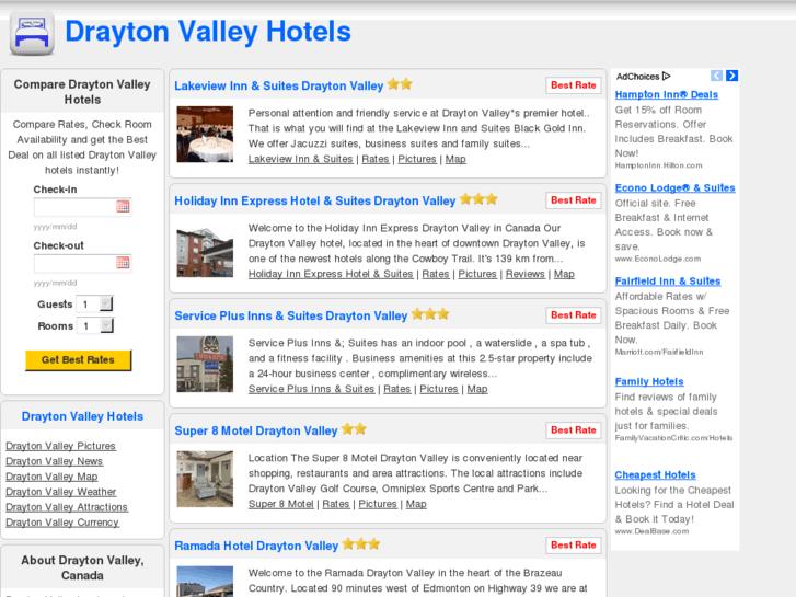 www.draytonvalleyhotels.com