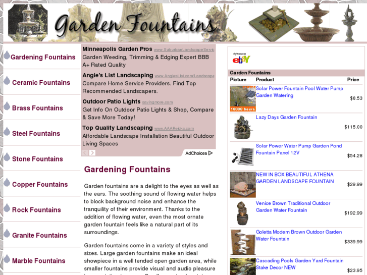 www.gardening-fountains.com