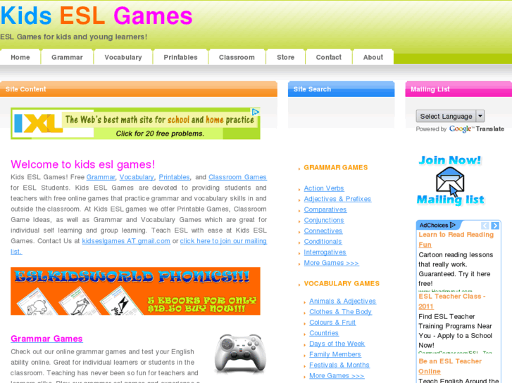 www.kidseslgames.com