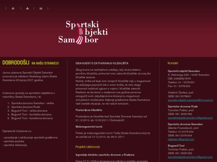 www.sportski-objekti-samobor.hr