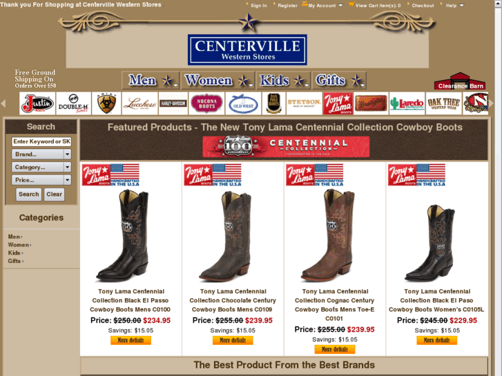 www.centervillewesternstores.com