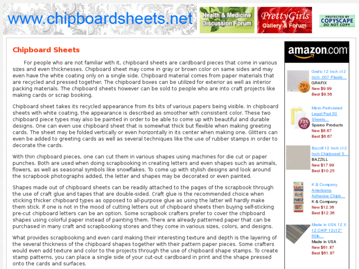 www.chipboardsheets.net