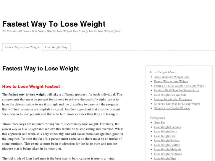 www.fastestwaytoloseweighttips.org