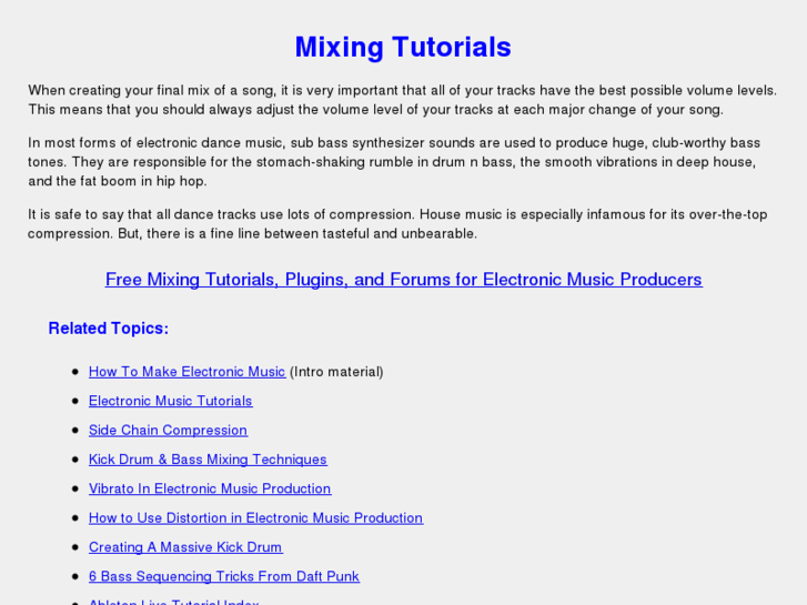 www.mixingtutorials.com