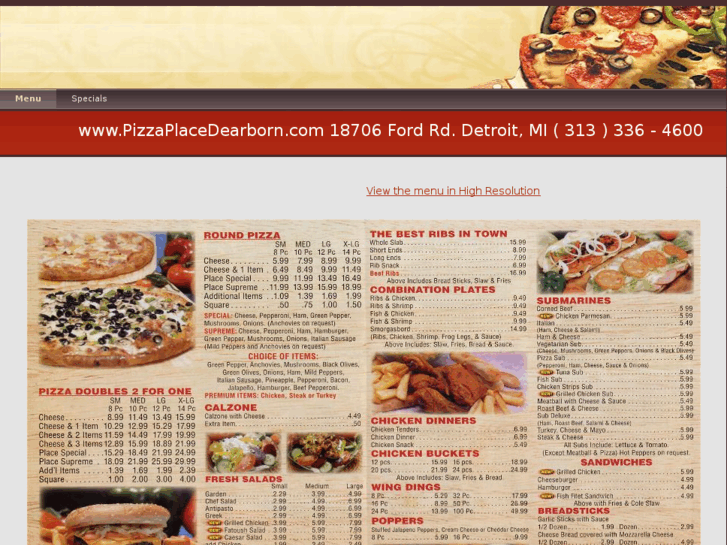 www.pizzaplacedearborn.com