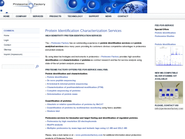 www.proteomefactory.info