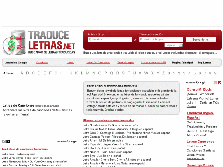 www.traduceletras.net