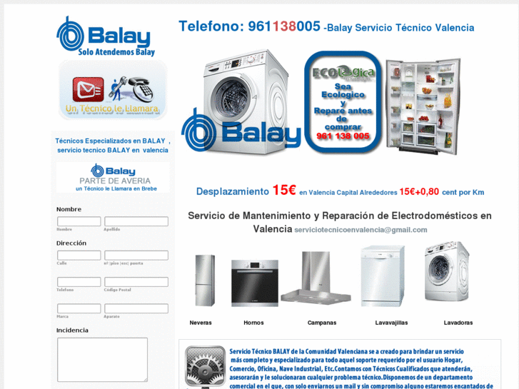 www.balayserviciotecnicovalencia.es