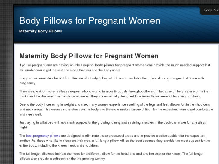 www.bodypillowsforpregnantwomen.com