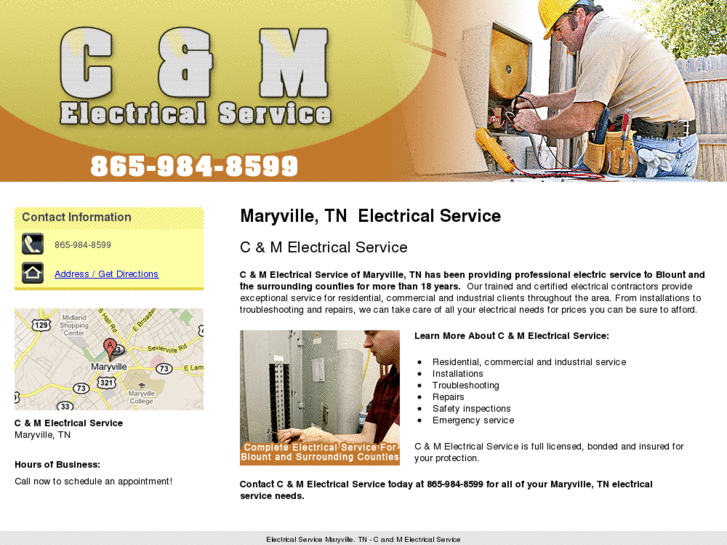 www.candmelectricalservice.com