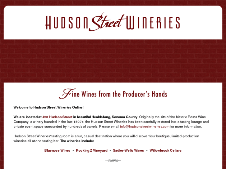 www.hudsonstreetwineries.com