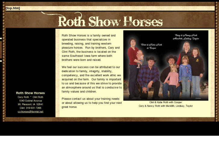 www.rothshowhorses.com