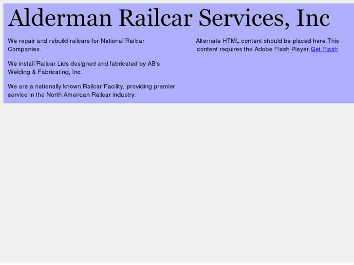 www.aldermanrailcarservices.com