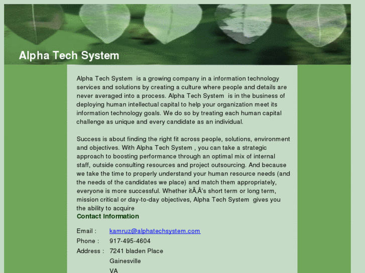 www.alphatechsystem.com
