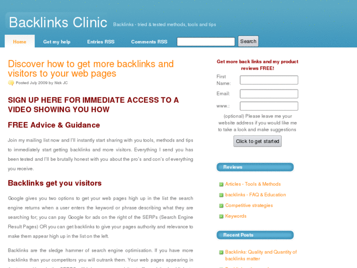 www.backlinksclinic.com