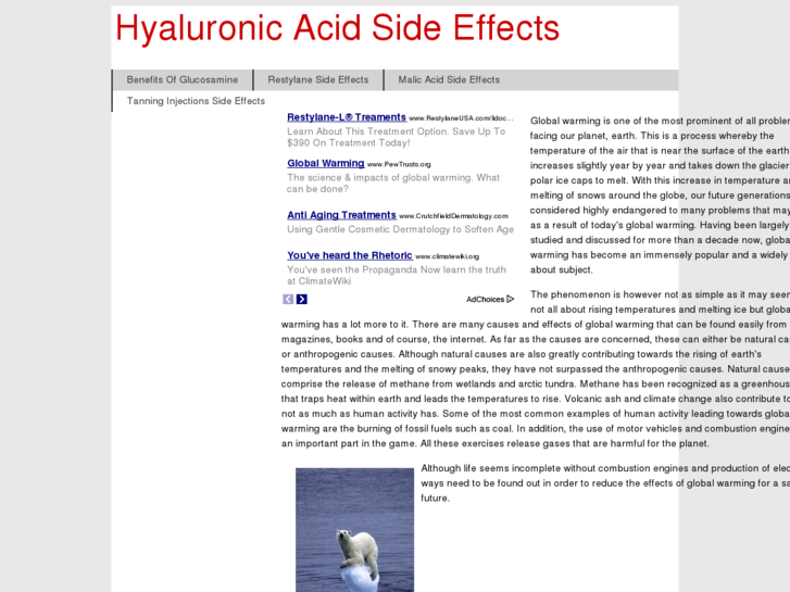 www.hyaluronicacidsideeffects.com