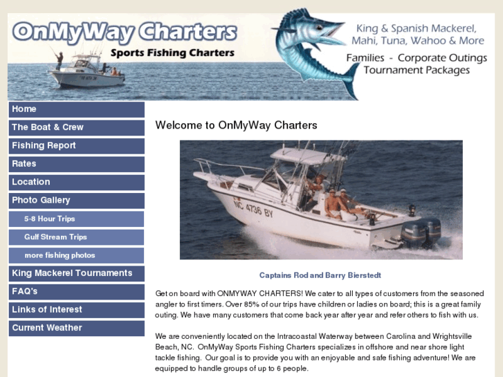 www.onmywaycharters.com