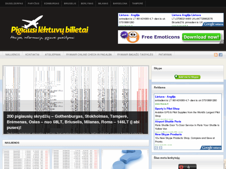 www.pigiausilektuvubilietai.info