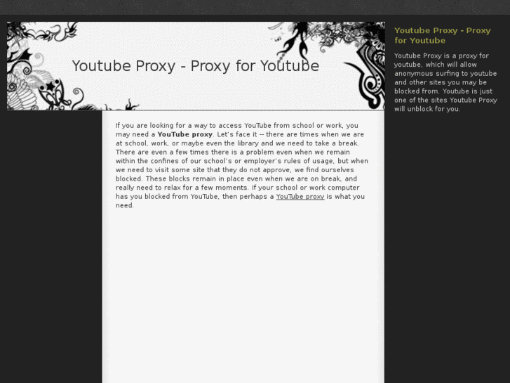 www.proxytoyoutube.com