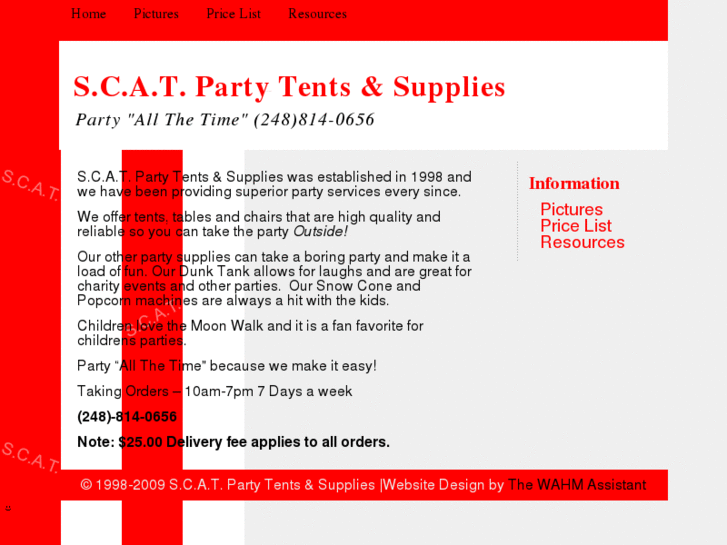 www.scatpartytentsandsupplies.com