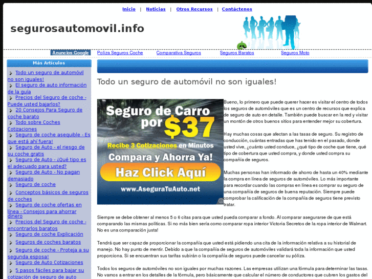 www.segurosautomovil.info