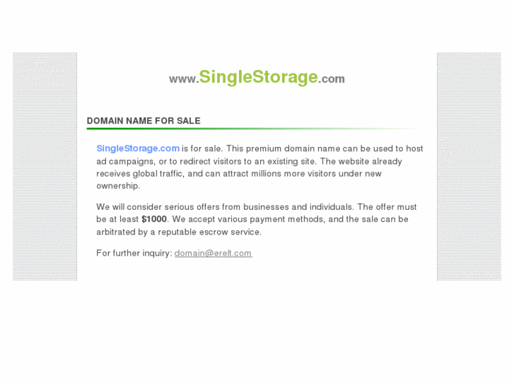 www.singlestorage.com