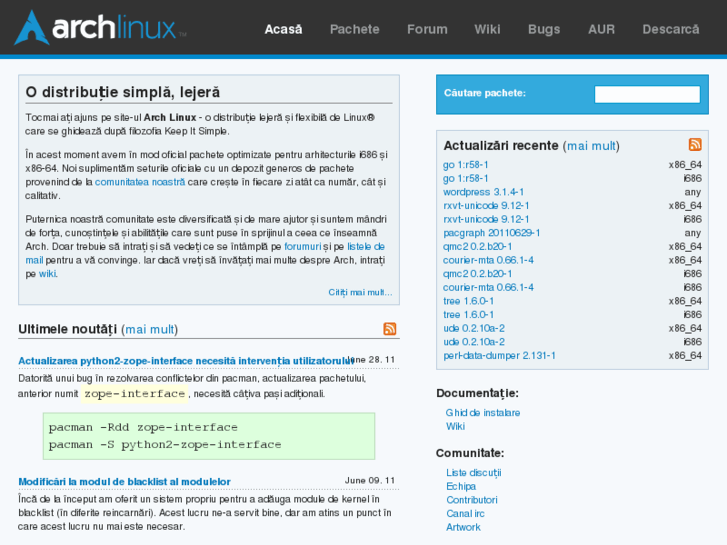 www.archlinux.ro
