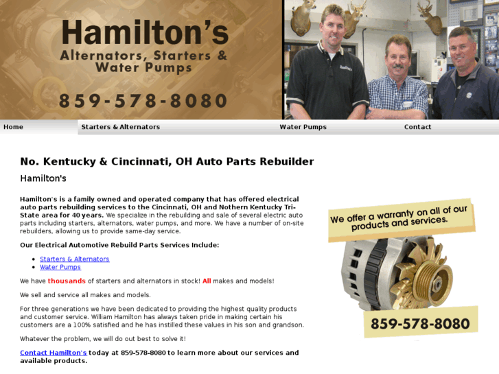 www.hamiltonsalternatorsandstarters.com