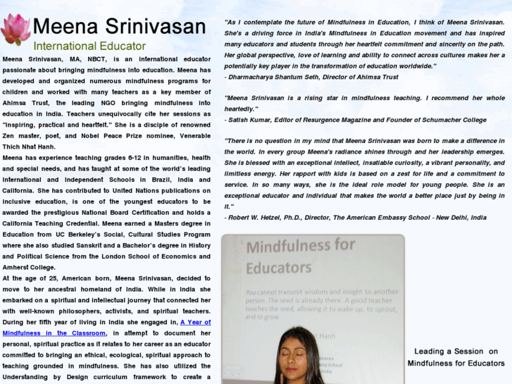 www.meenasrinivasan.com