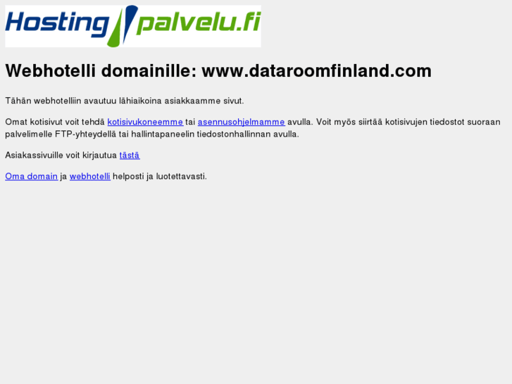 www.dataroomfinland.net