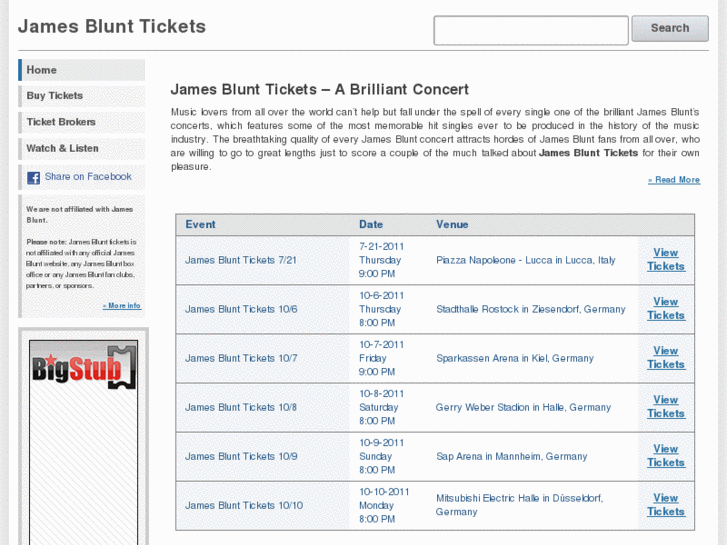 www.jamesblunttickets.com