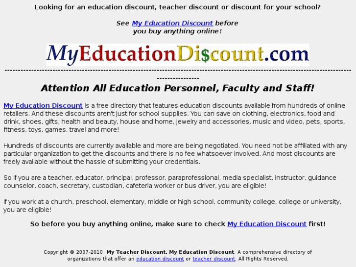 www.myteacherdiscount.com