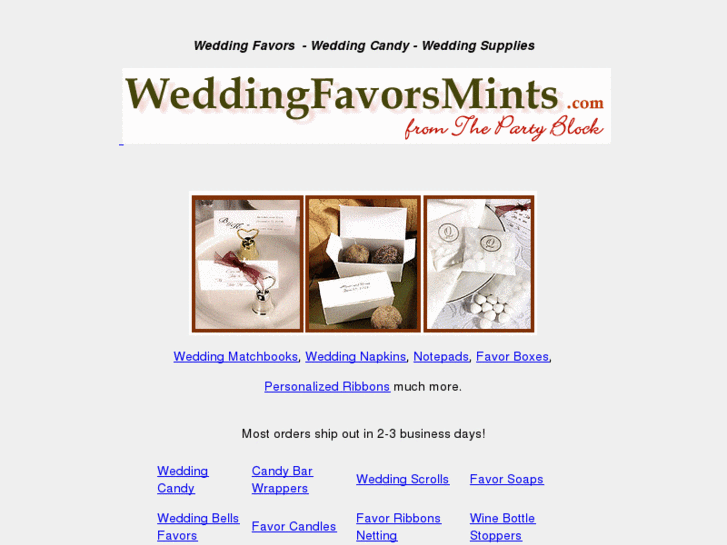 www.weddingfavorsmints.com