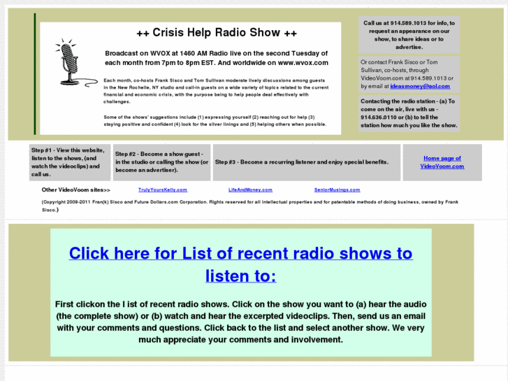 www.crisishelpradioshow.com