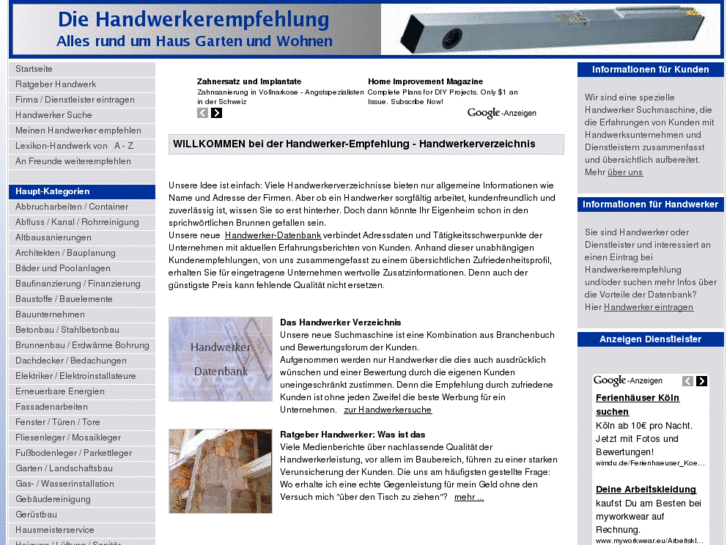 www.die-handwerkerempfehlung.de