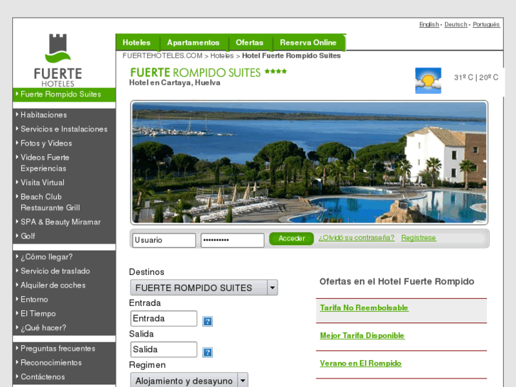 www.hotelfuerteelrompido.com