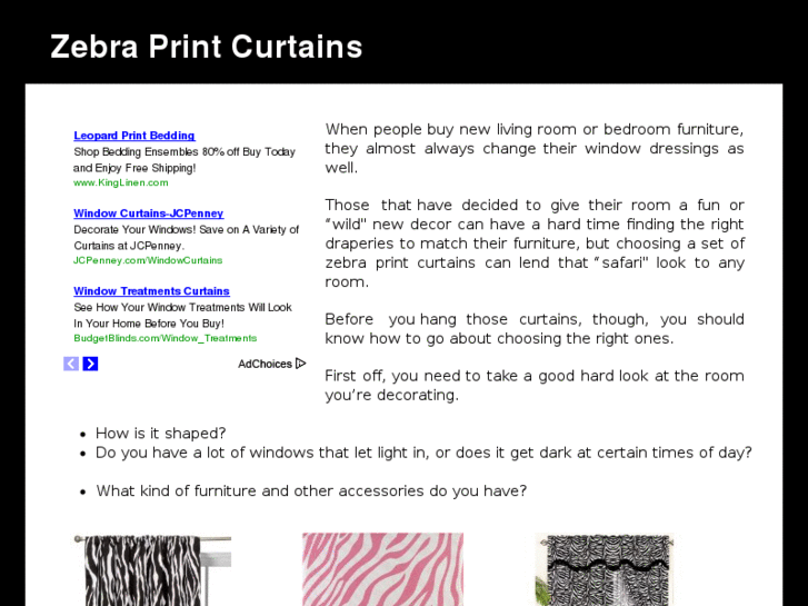 www.zebraprintcurtains.com