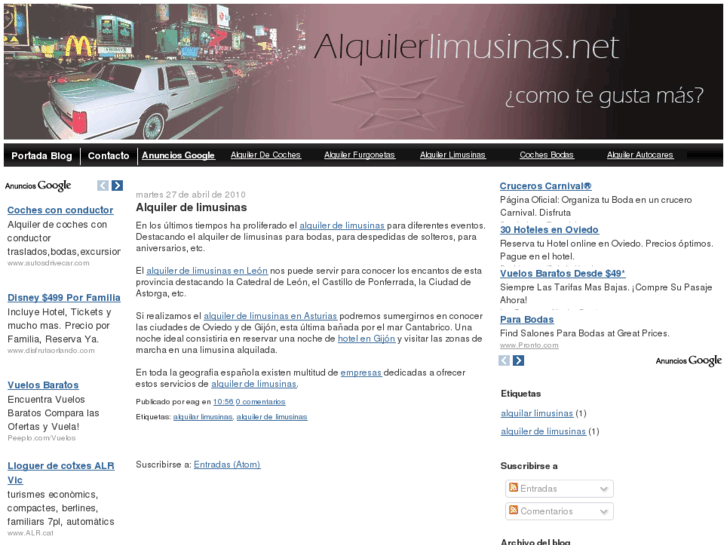 www.alquilerlimusinas.net