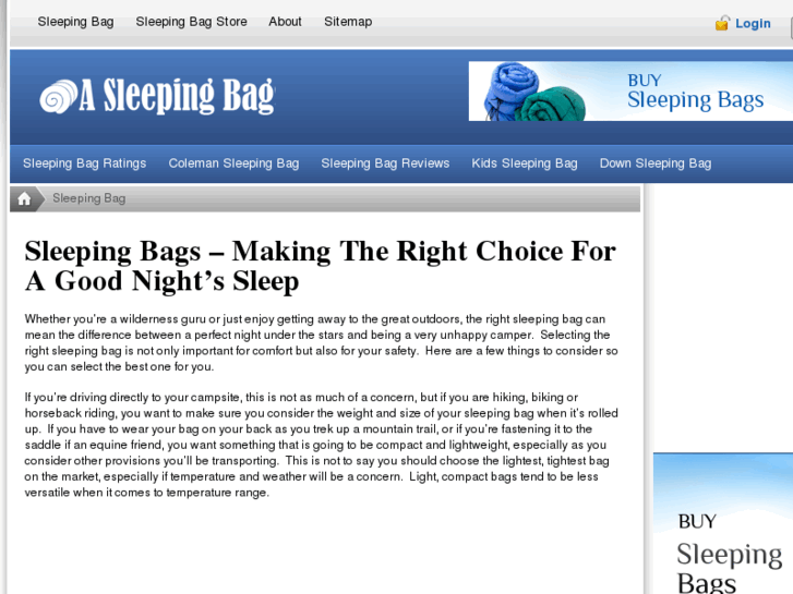 www.asleepingbag.com