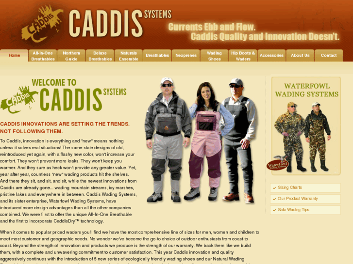 www.caddiswaders.com