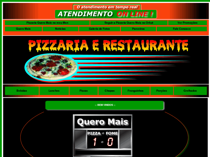 www.pizzariaqueromais.com