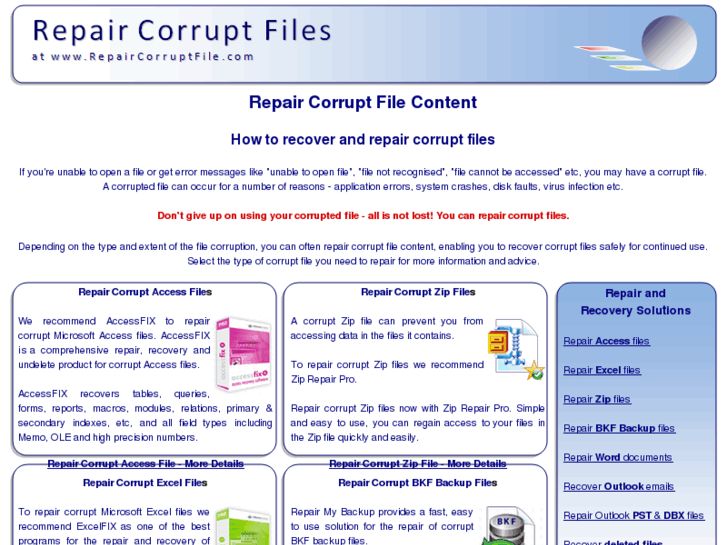 www.repaircorruptfile.com