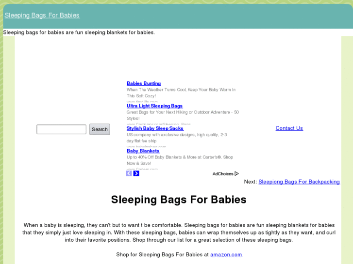 www.sleepingbagsforbabies.com